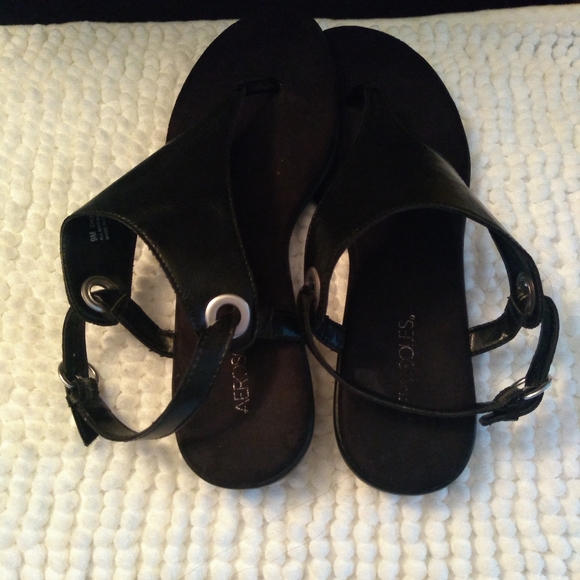 Aerosoles women's casual flat sandals Black - Picture 6 of 6